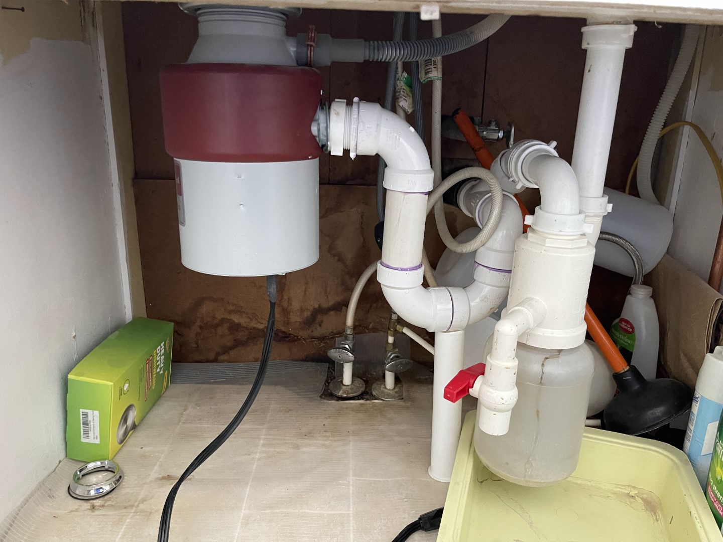 Garbage disposal replacement and installation in Shelby Township Michigan by Mad Dad Handyman