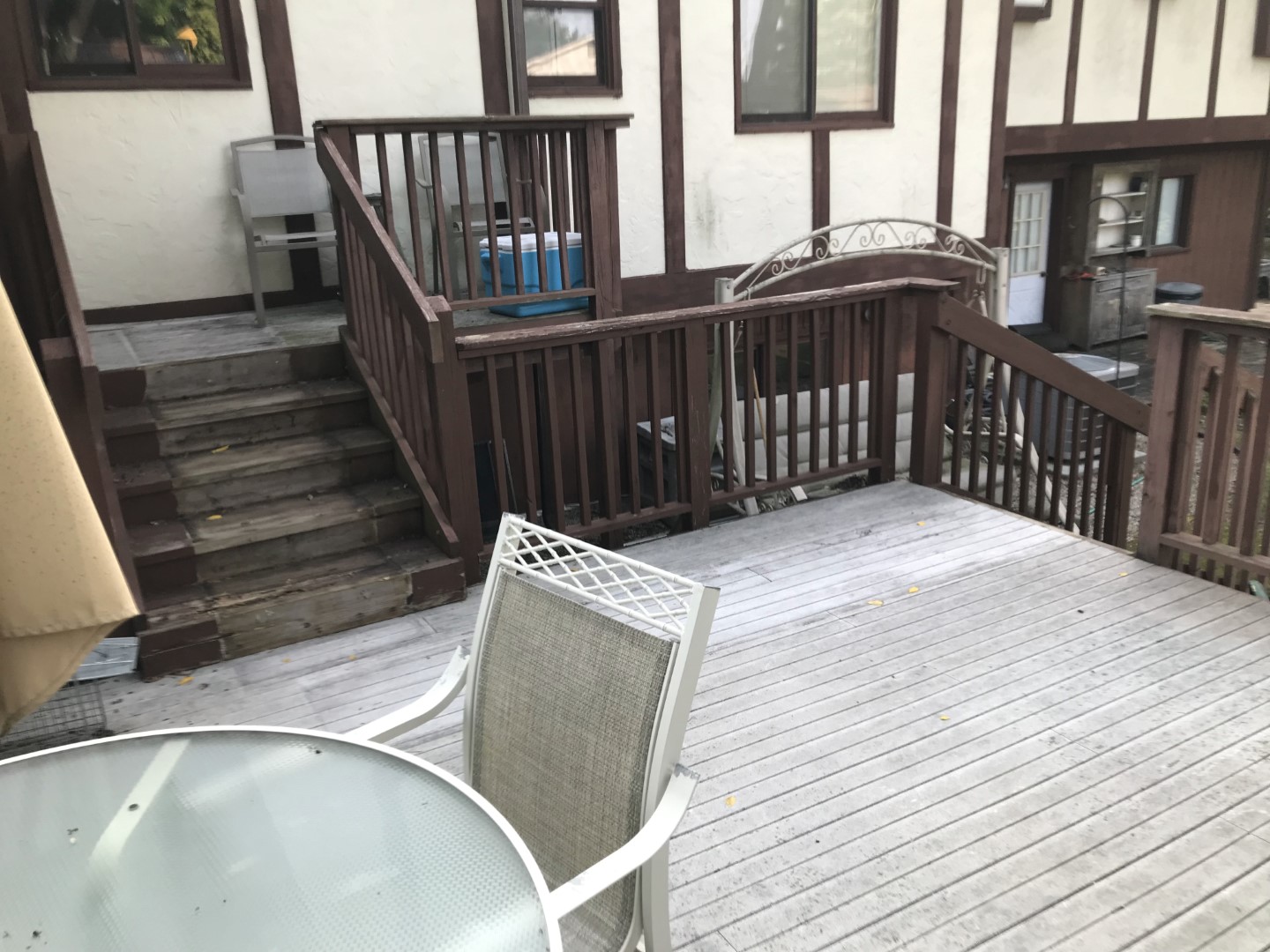 Shelby Township deck replacement by Mad Dad Handyman (before)