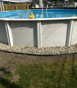Pool Border Cleanup and Replacement - After