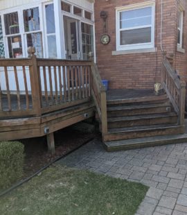 Mt. Clemens Deck Replacement and Repair - before