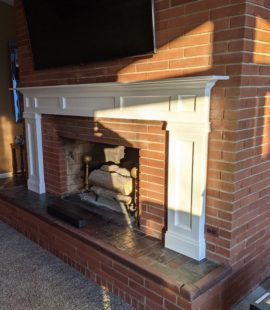 Macomb County Fireplace Mantel Installation - after