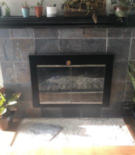 Clinton Township Fireplace Remodel - before